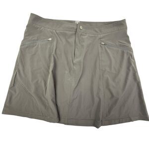 Title Nine Swingtastic A-line Athletic Skort Skirt Women Size 12 Gray